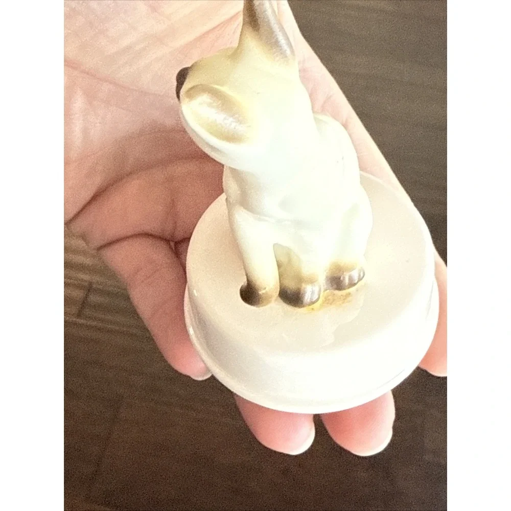 Vtg Siamese Cat Music Box Music Box Plays Memories Porcelain Japan